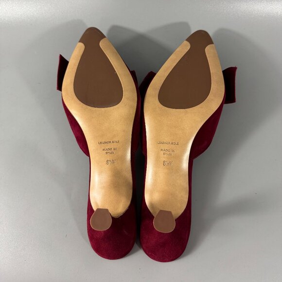 New Inez Vivi Pinot Suede in Red, Size 8 1/2 - Picture 10 of 16